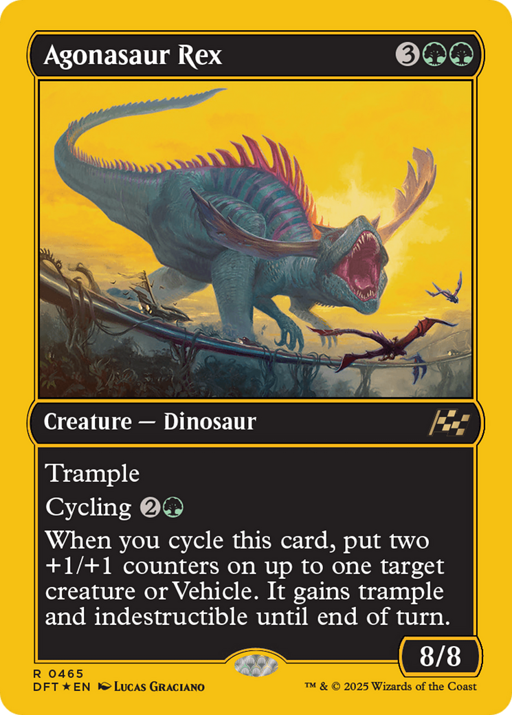 Agonasaur Rex (First-Place Foil) [Aetherdrift] | Game Grid - Logan
