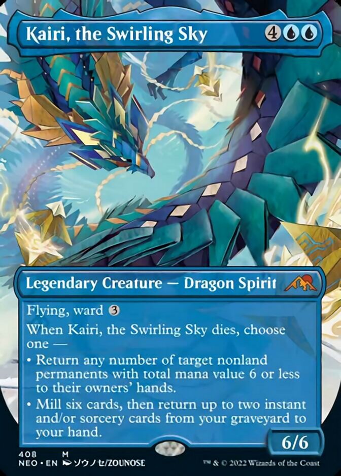Kairi, the Swirling Sky (Borderless Alternate Art) [Kamigawa: Neon Dynasty] | Game Grid - Logan