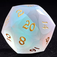 30mm Chonk Luster Cut D20: Frosted Prismatic Crystal | Game Grid - Logan