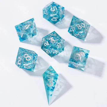 Liquid Core RPG Dice Set: Aqua | Game Grid - Logan