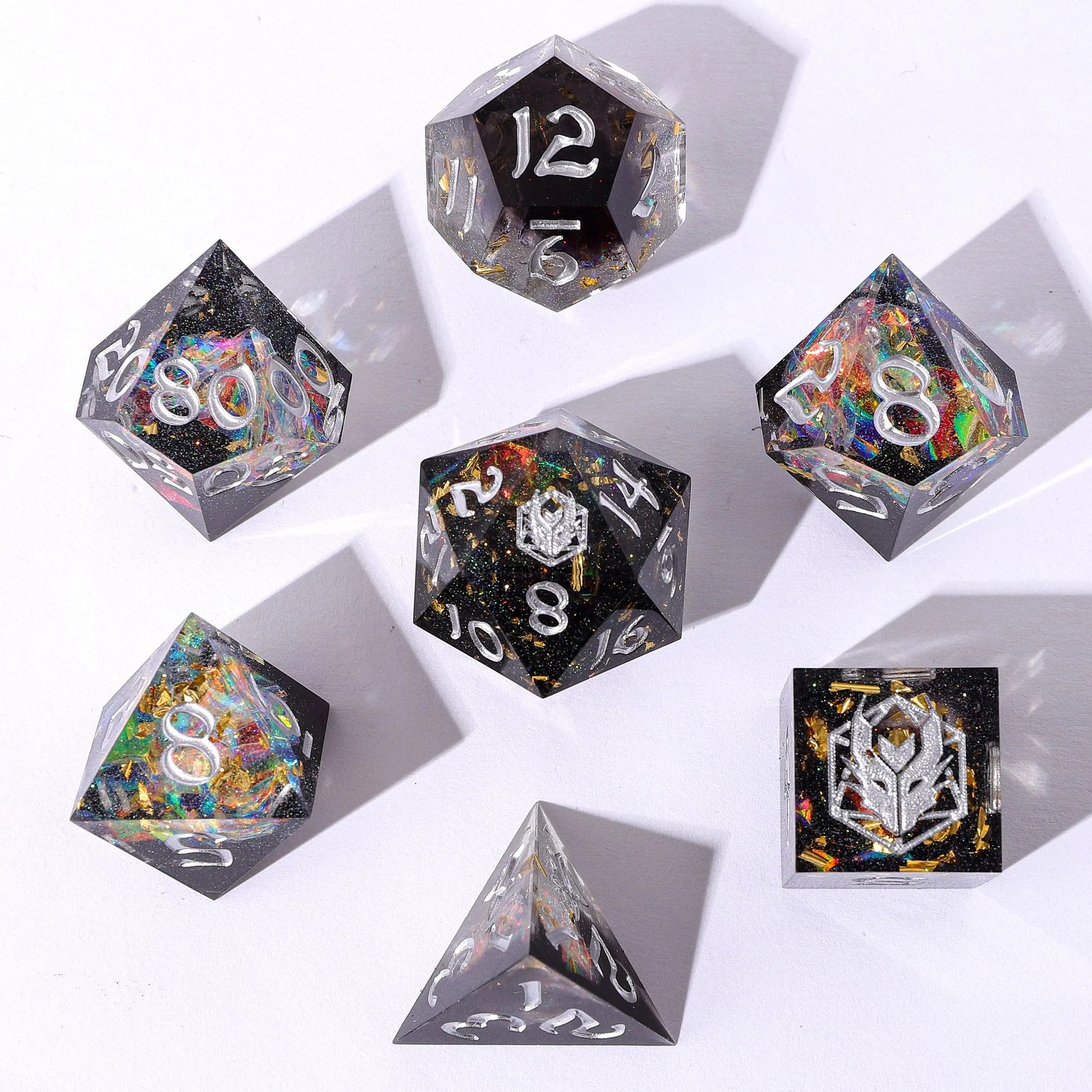 Captured Magic Sharp Resin Dice: Universe Dust | Game Grid - Logan