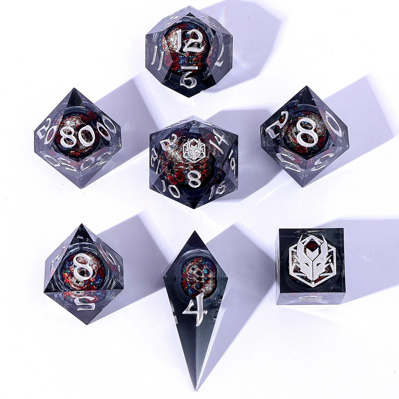 Liquid Core RPG Dice Set: Bone Gaze | Game Grid - Logan