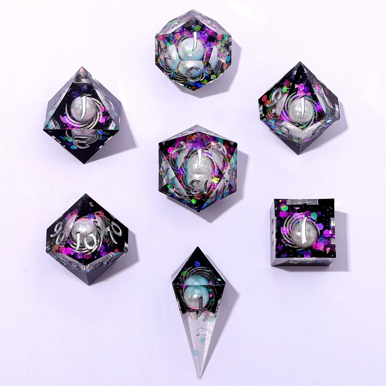 Sharp Edge RPG Dice Set: Celestial Pearl | Game Grid - Logan