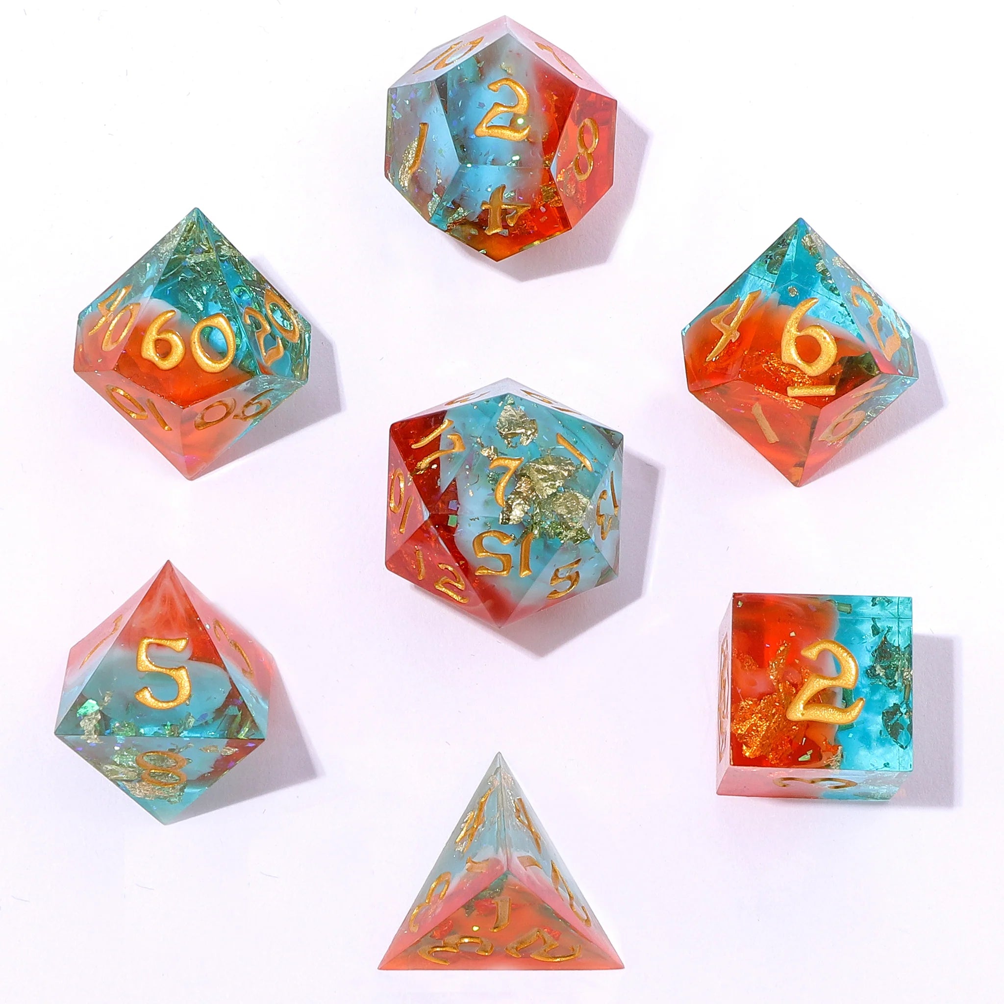 Sharp Edge RPG Dice Set: Sunset Mirage | Game Grid - Logan