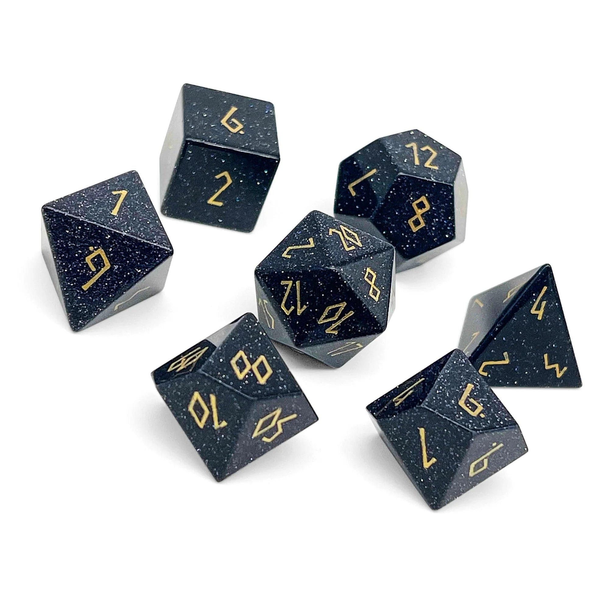 Gemstone RPG Dice Set: Blue Sandstone | Game Grid - Logan