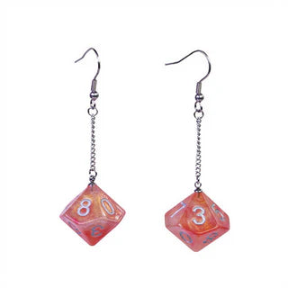 Galaxy D10 Earrings: Red & Orange | Game Grid - Logan