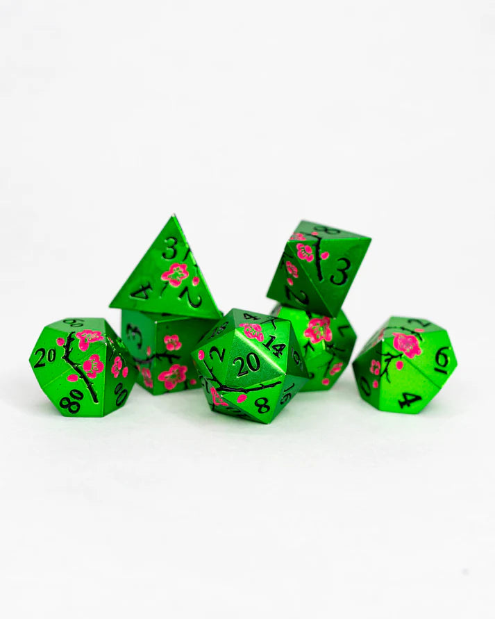 Metal RPG Dice Set: Curiosity of Mosscap | Game Grid - Logan
