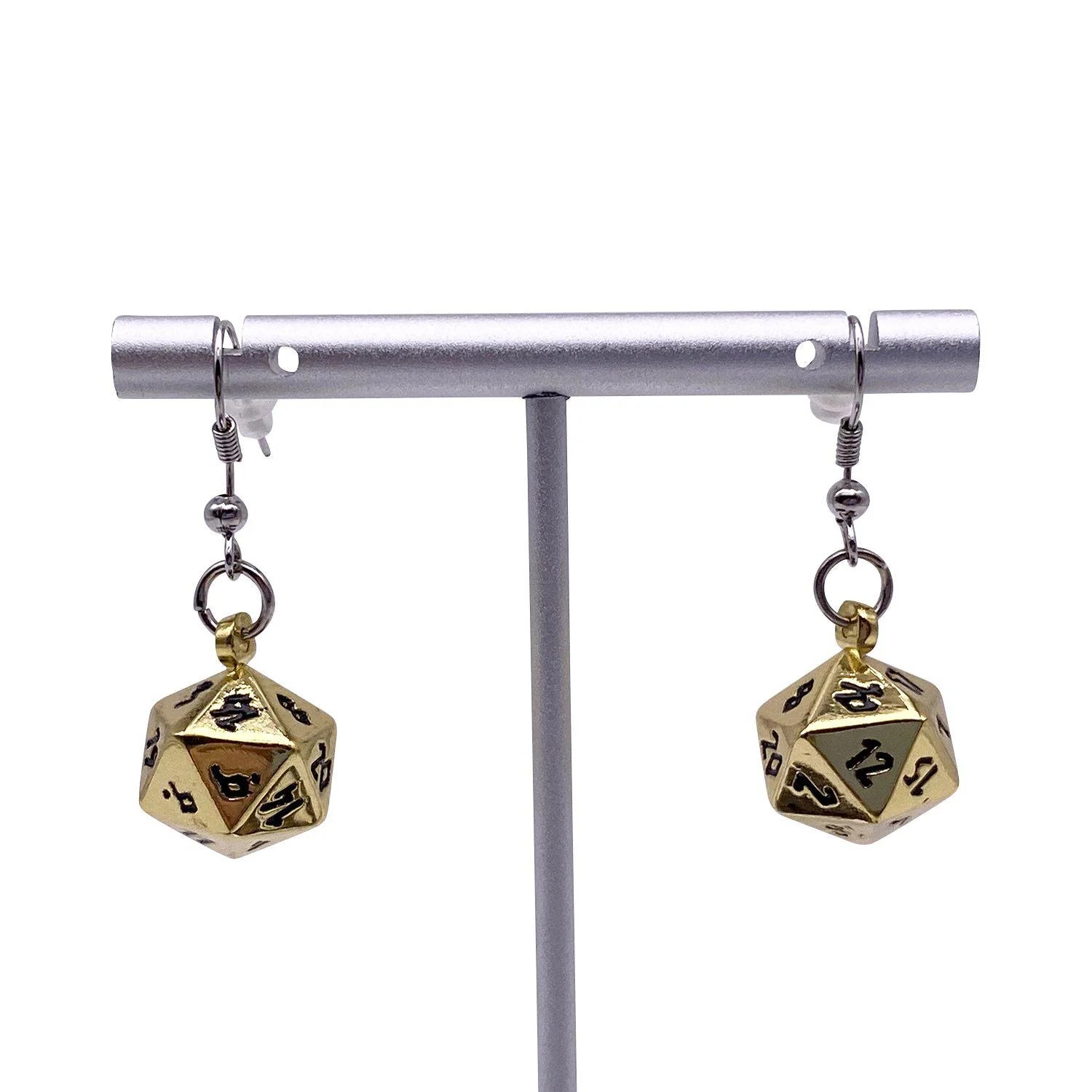 D20 Earrings: Dead Man's Gold | Game Grid - Logan