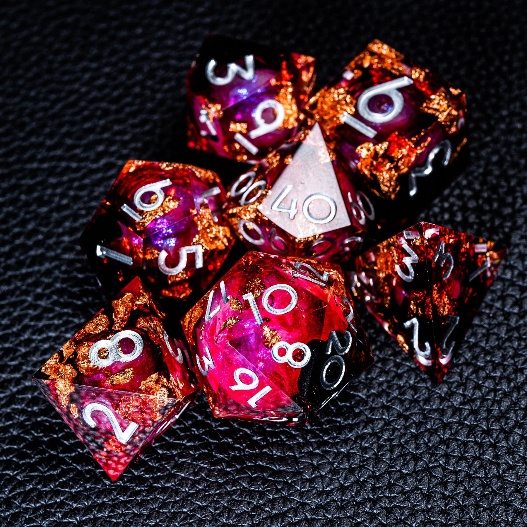 Liquid Core RPG Dice Set: Copper Flakes | Game Grid - Logan