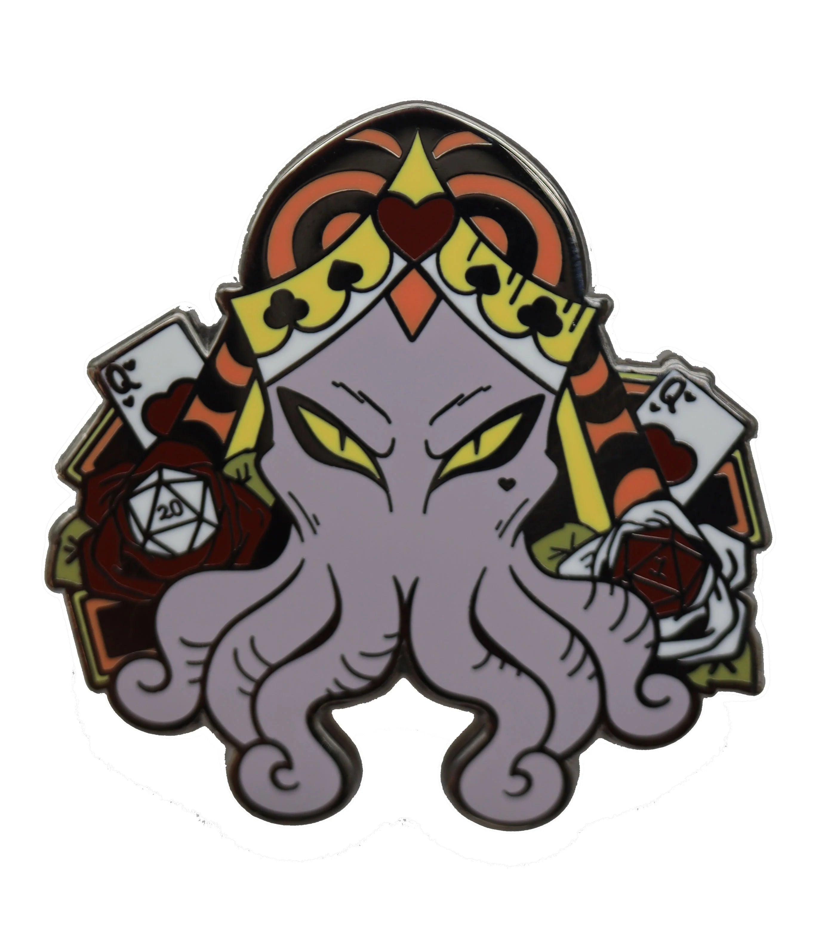 Enamel Pin: Queen of Hearts | Game Grid - Logan