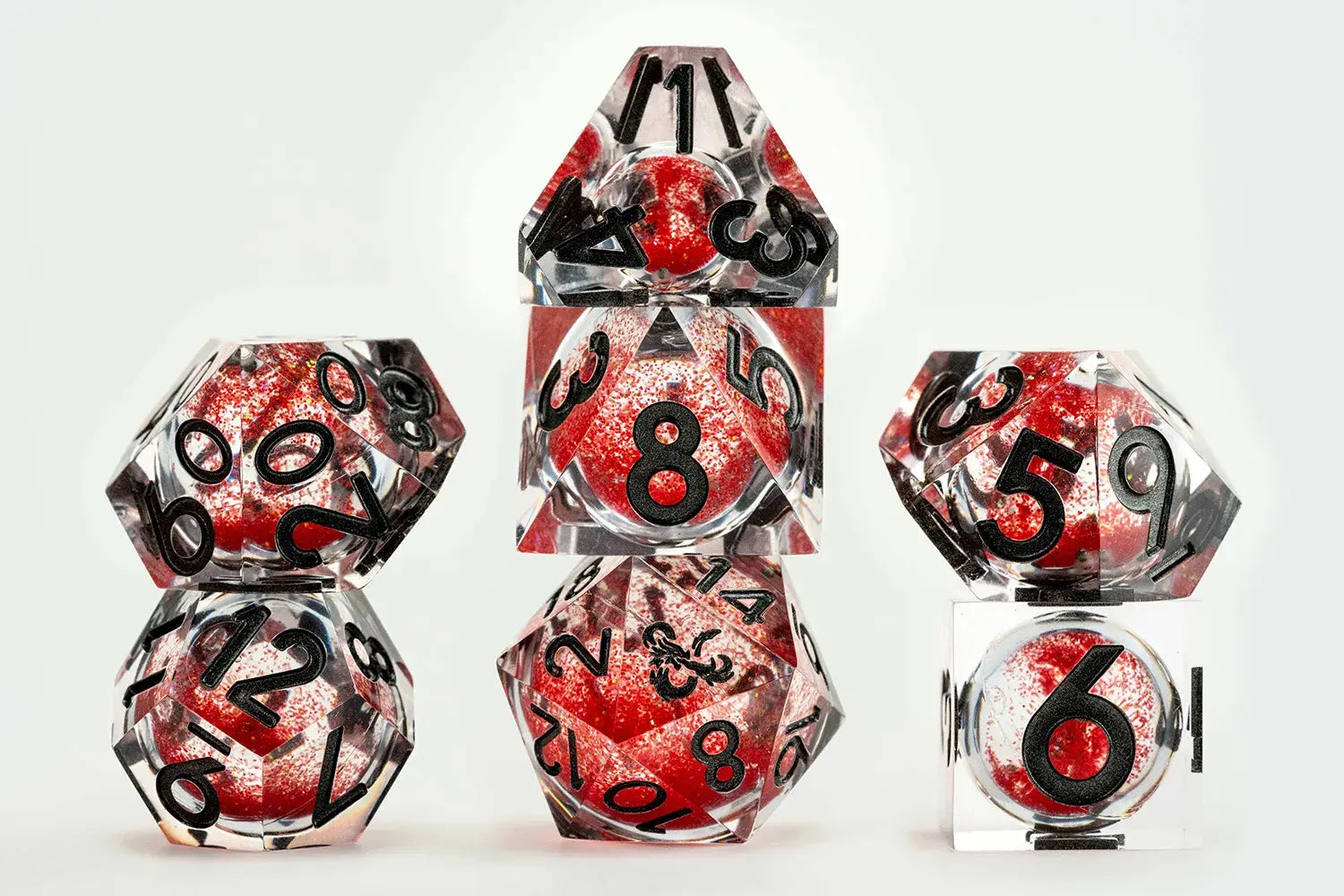 D&D Liquid Core RPG Dice Set: Dragon Breath | Game Grid - Logan