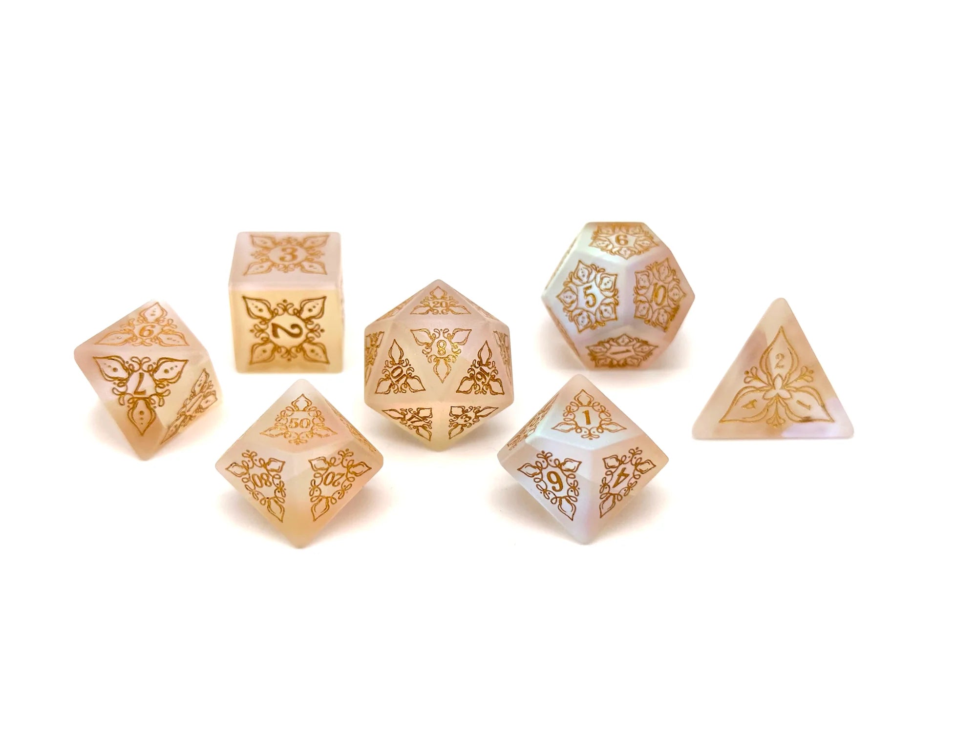 Feyweave Dice: Frosted K9 with Gold Font | Game Grid - Logan