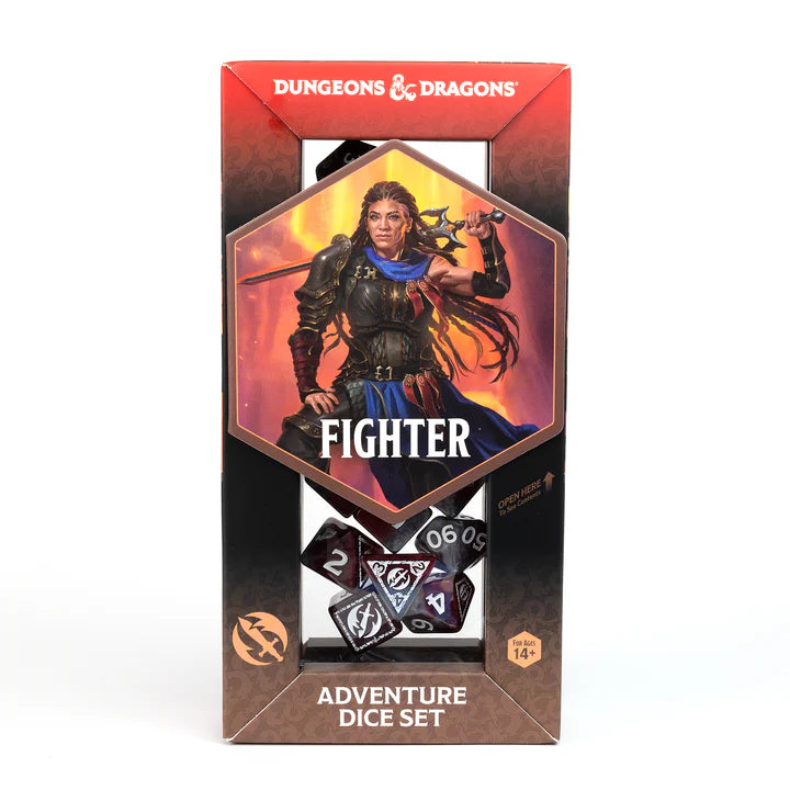 D&D Dice Set: Fighter - Red | Game Grid - Logan