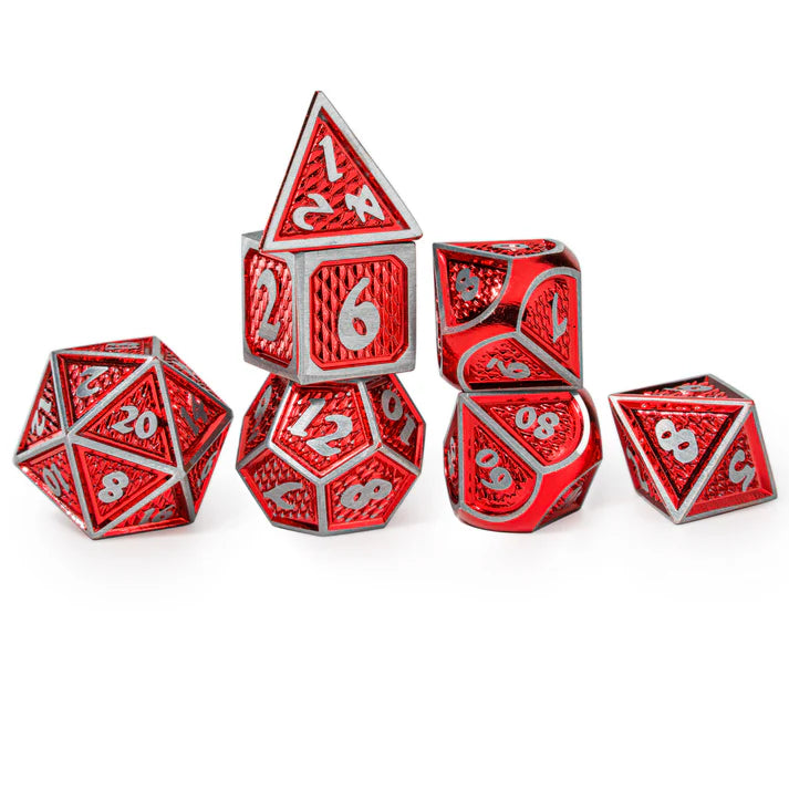 Behemoth Dice Set: Red Chrome w/ Gold | Game Grid - Logan