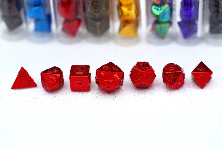 10mm Mini RPG Dice set: Red | Game Grid - Logan