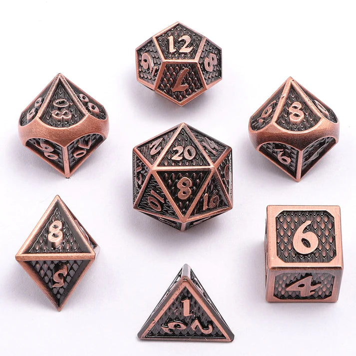 Mini Behemoth Metal Dice Set-Ancient Copper | Game Grid - Logan