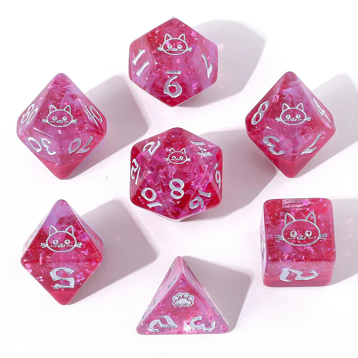 Wyrmforged Rollers: Purrfect Pink Silver | Game Grid - Logan