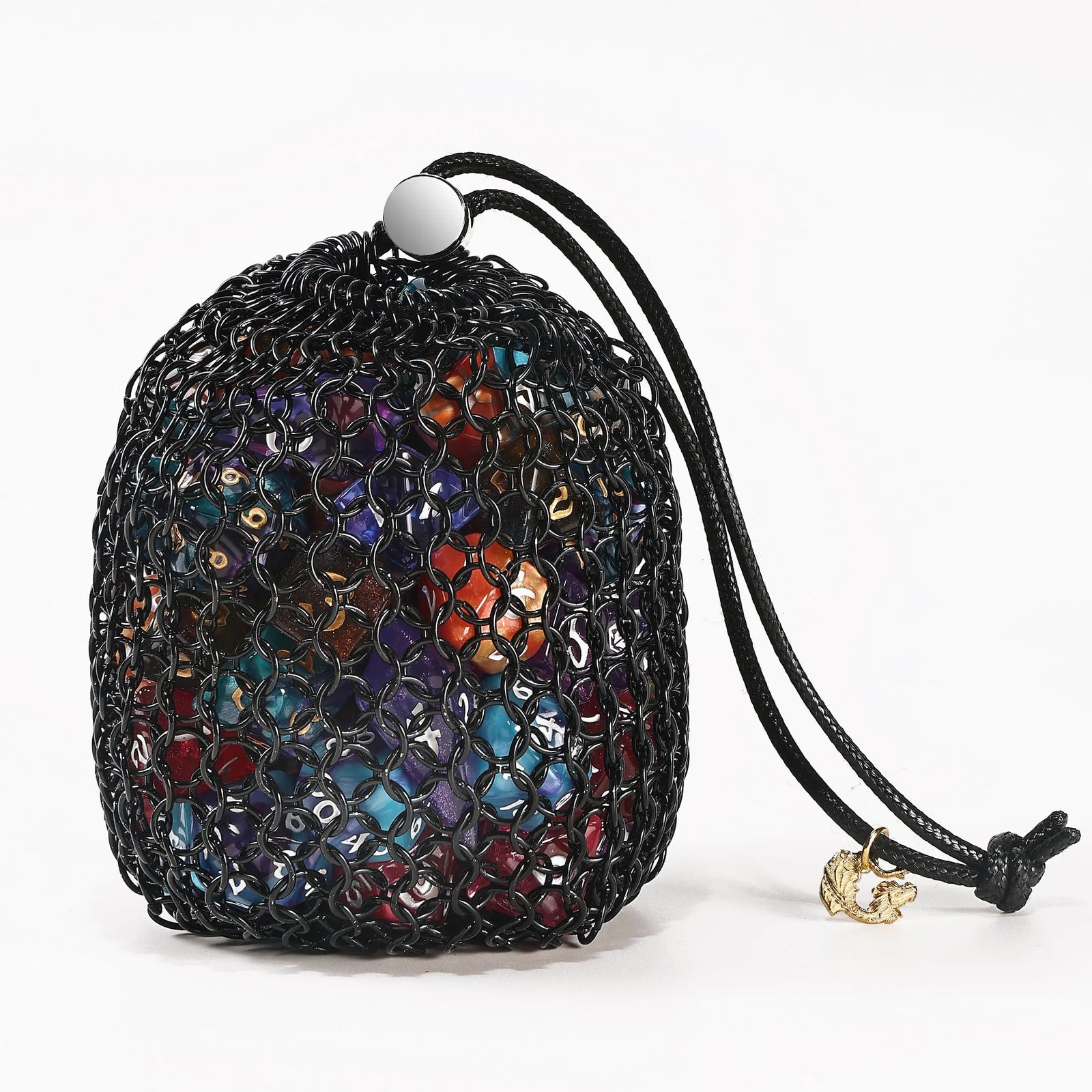 Chainmail Dice Bag: Black | Game Grid - Logan