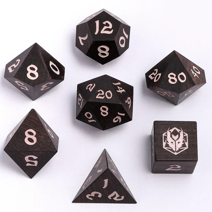 Exotic Wooden Dice - Ebony Wood | Game Grid - Logan