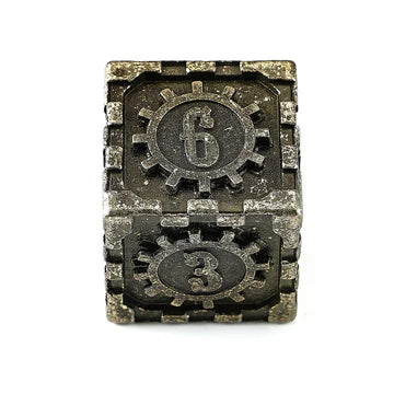 Fidget D6: Chronoengine - Tarnished Gold | Game Grid - Logan