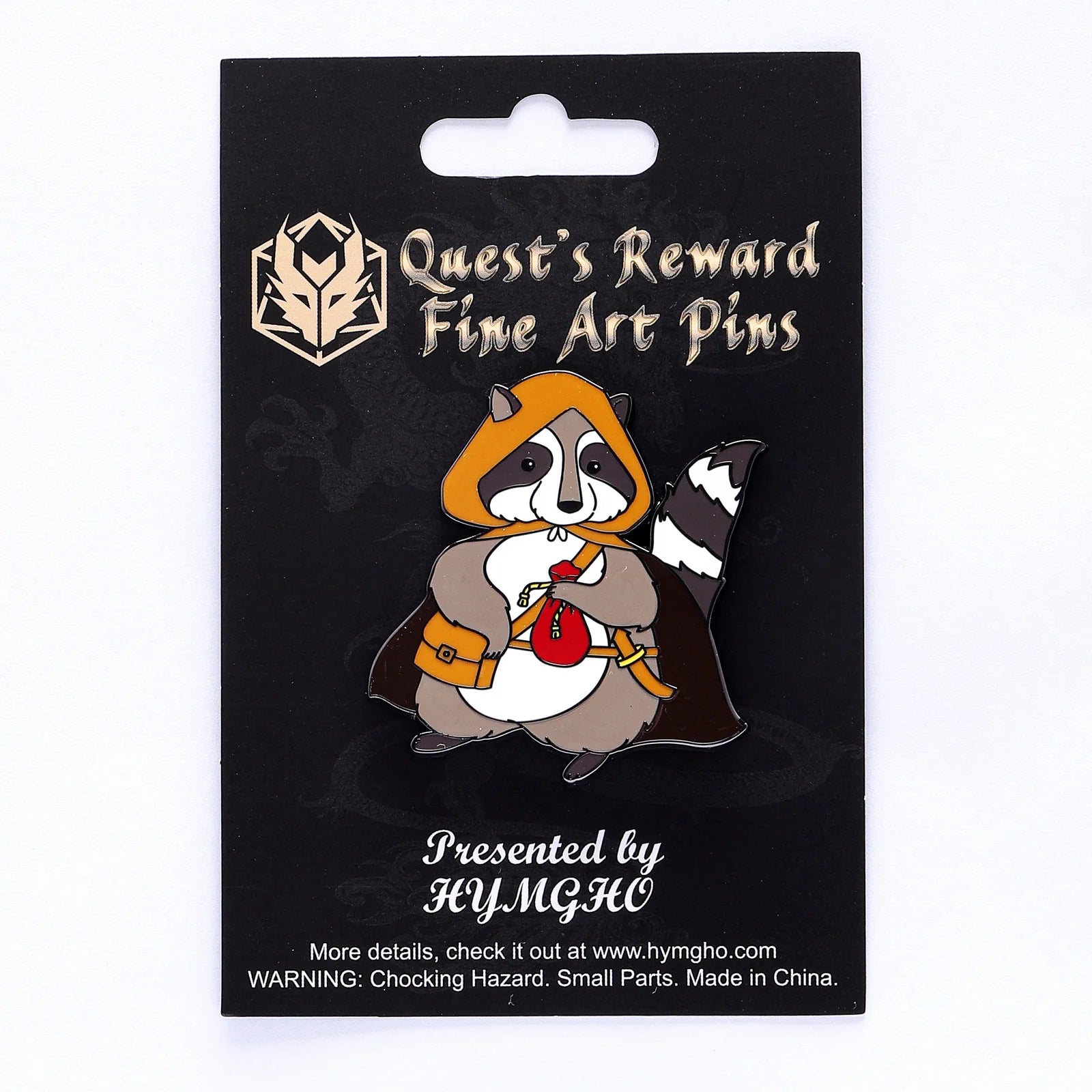Enamel Pin: Raccoon Rogue | Game Grid - Logan