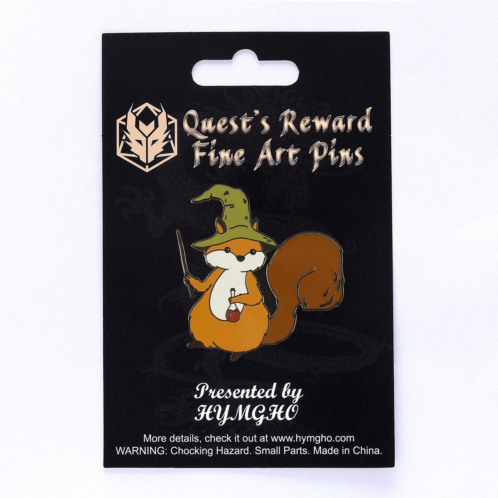 Enamel Pin: Squirrel Sorcerer | Game Grid - Logan