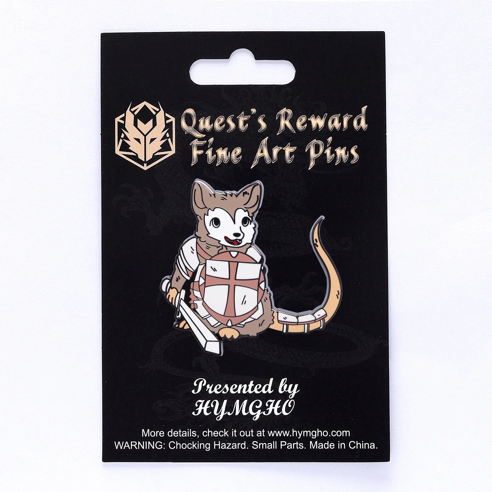 Enamel Pin: Opossum Fighter | Game Grid - Logan