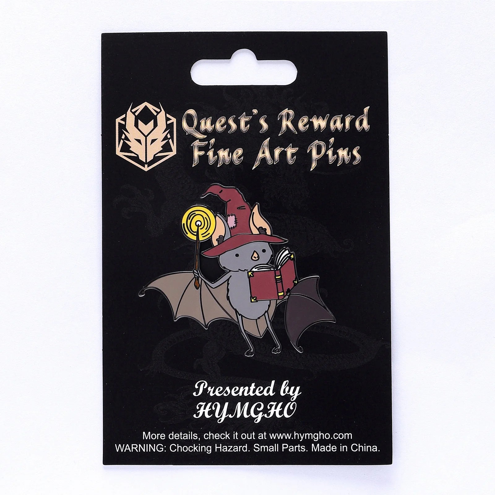Enamel Pin: Bat Wizard | Game Grid - Logan