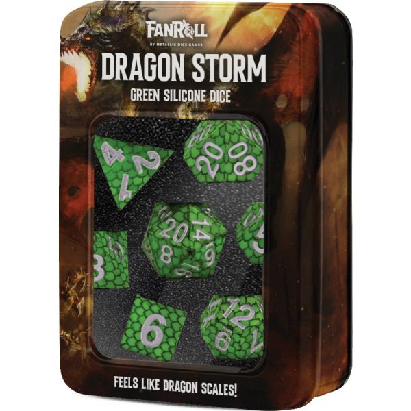 Dragon Scale: Venom Metal RPG Dice Set | Game Grid - Logan