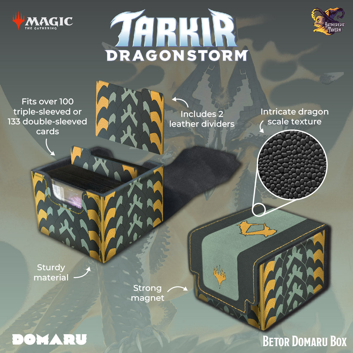 Gatherers' Tavern DOMARU Deck Box: Tarkir Dragonstorm - Betor (100+) | Game Grid - Logan