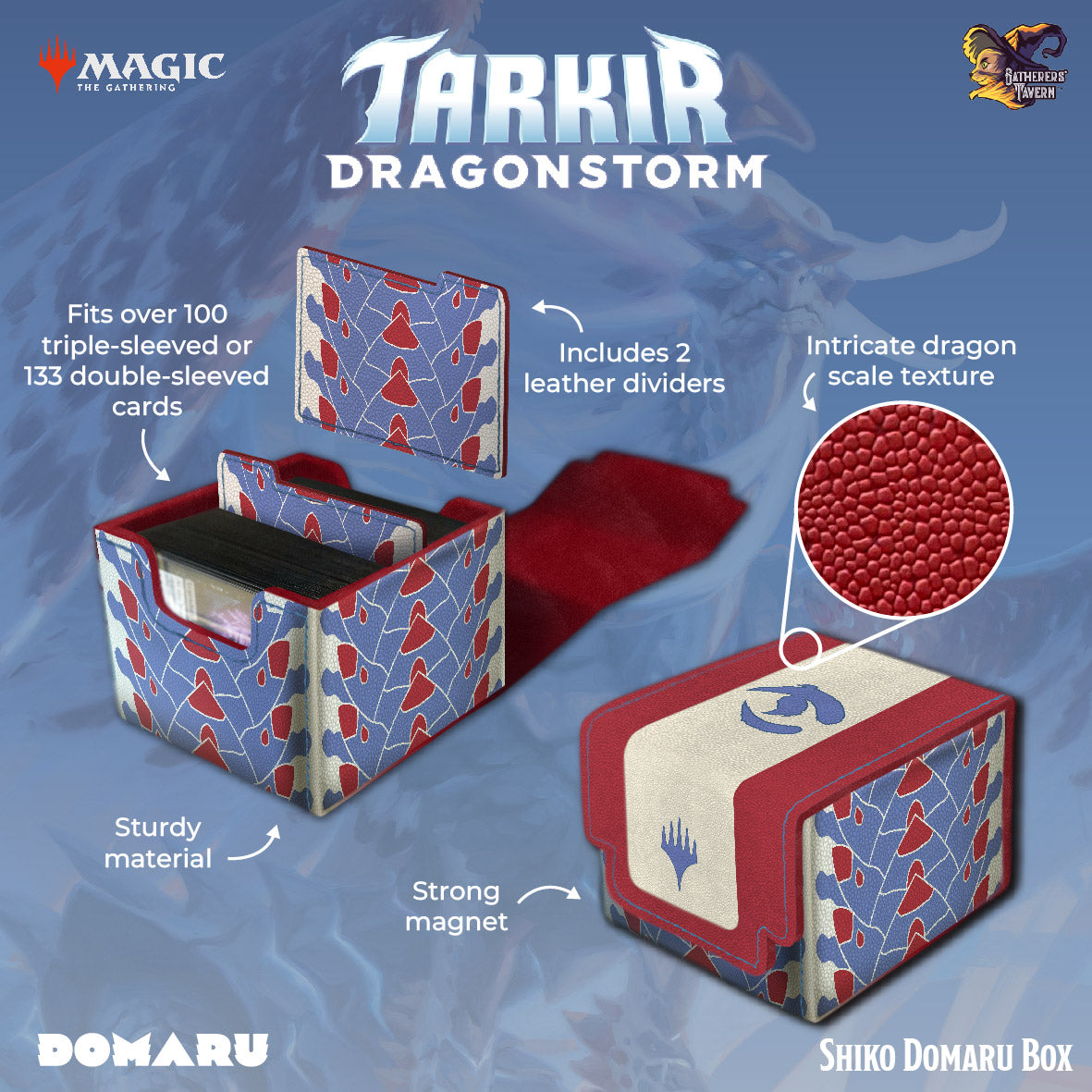 Gatherers' Tavern DOMARU Deck Box: Tarkir Dragonstorm - Shiko (100+) | Game Grid - Logan