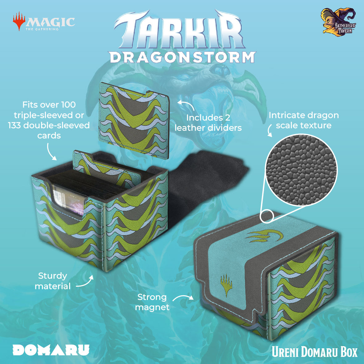 Gatherers' Tavern DOMARU Deck Box: Tarkir Dragonstorm - Ureni (100+) | Game Grid - Logan