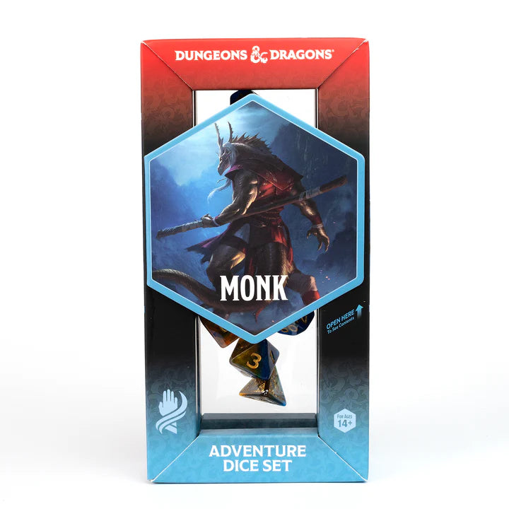 D&D Dice Set: Monk - Blue | Game Grid - Logan