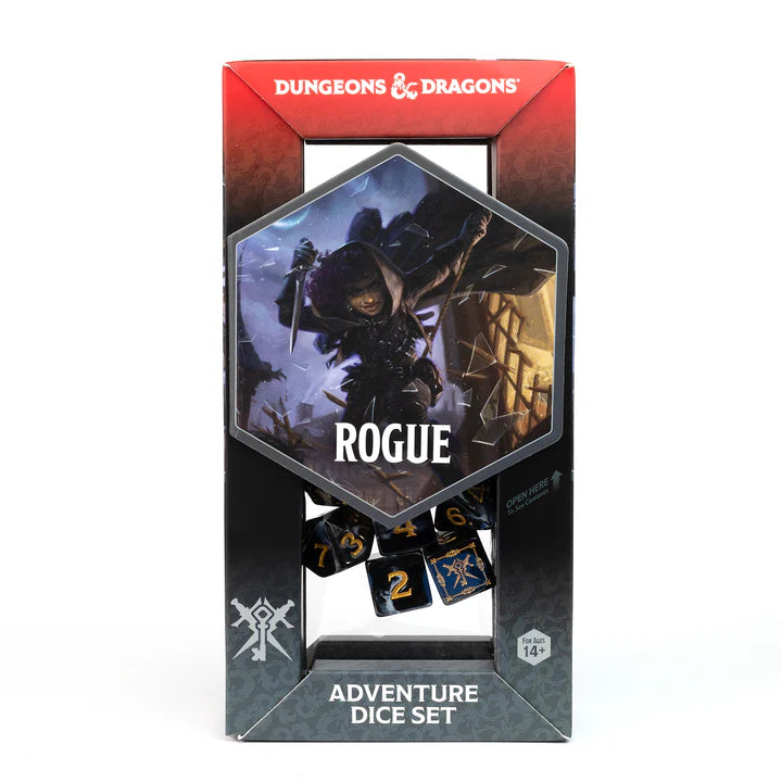 D&D Dice Set: Rogue - Black | Game Grid - Logan