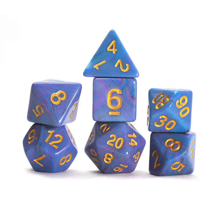 Sirius Dice: Blue Unicorn Dice Set | Game Grid - Logan