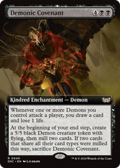 Demonic Covenant (Extended Art) [Duskmourn: House of Horror Commander] | Game Grid - Logan