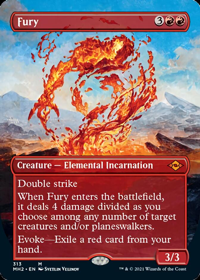 Fury (Borderless Alternate Art) [Modern Horizons 2] | Game Grid - Logan