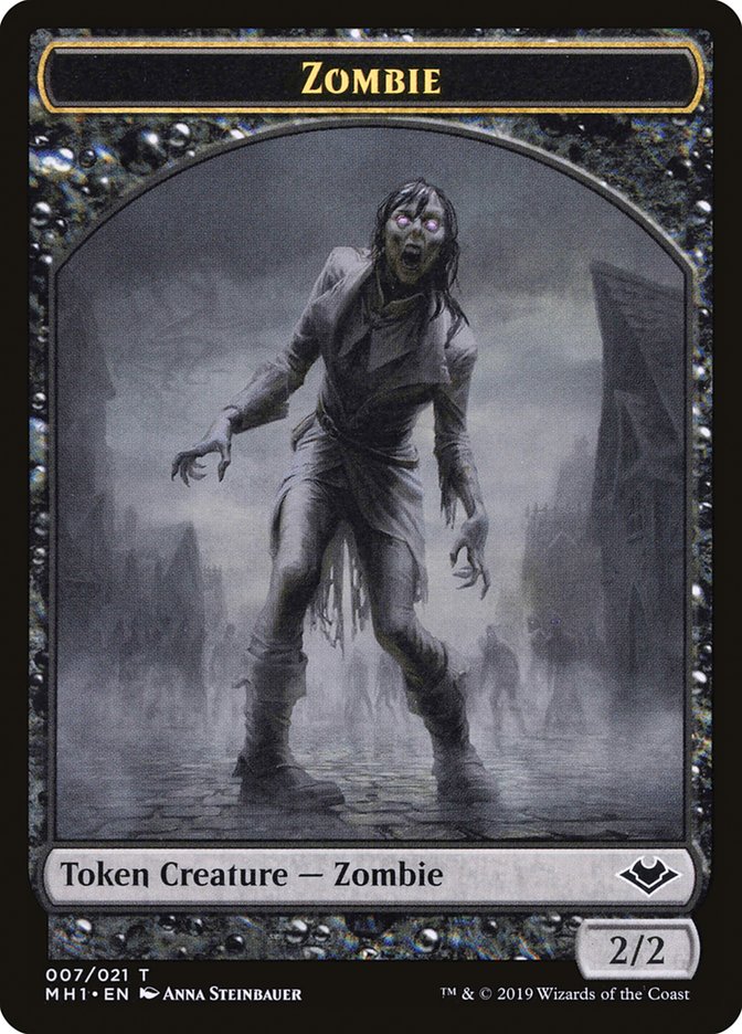 Angel (002) // Zombie (007) Double-Sided Token [Modern Horizons Tokens] | Game Grid - Logan