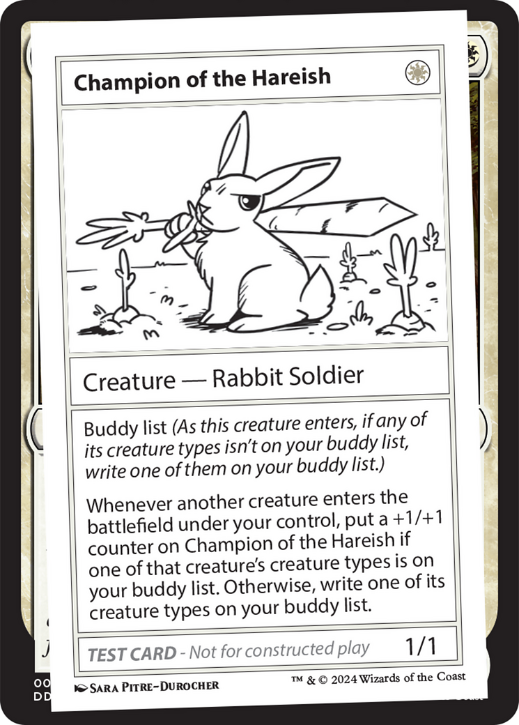 Champion of the Hareish [Mystery Booster 2 Playtest Cards] | Game Grid - Logan