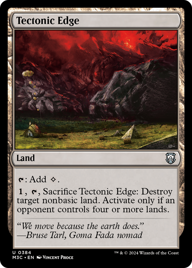 Tectonic Edge (Ripple Foil) [Modern Horizons 3 Commander] | Game Grid - Logan