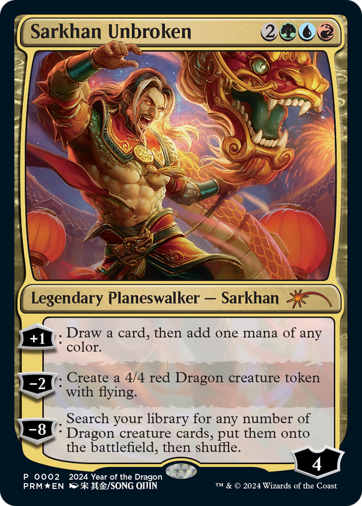 Sarkhan Unbroken (Year of the Dragon 2024) [Standard Showdown Promos] | Game Grid - Logan