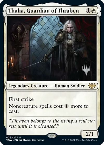 Thalia, Guardian of Thraben (Promo Pack) [Innistrad: Crimson Vow Promos] | Game Grid - Logan