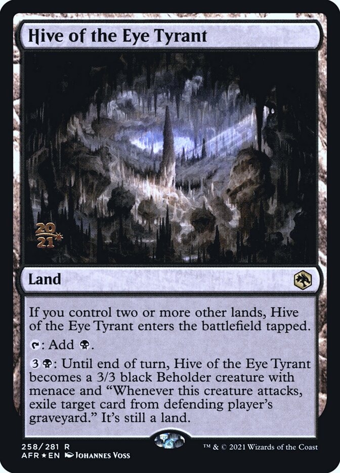 Hive of the Eye Tyrant [Dungeons & Dragons: Adventures in the Forgotten Realms Prerelease Promos] | Game Grid - Logan