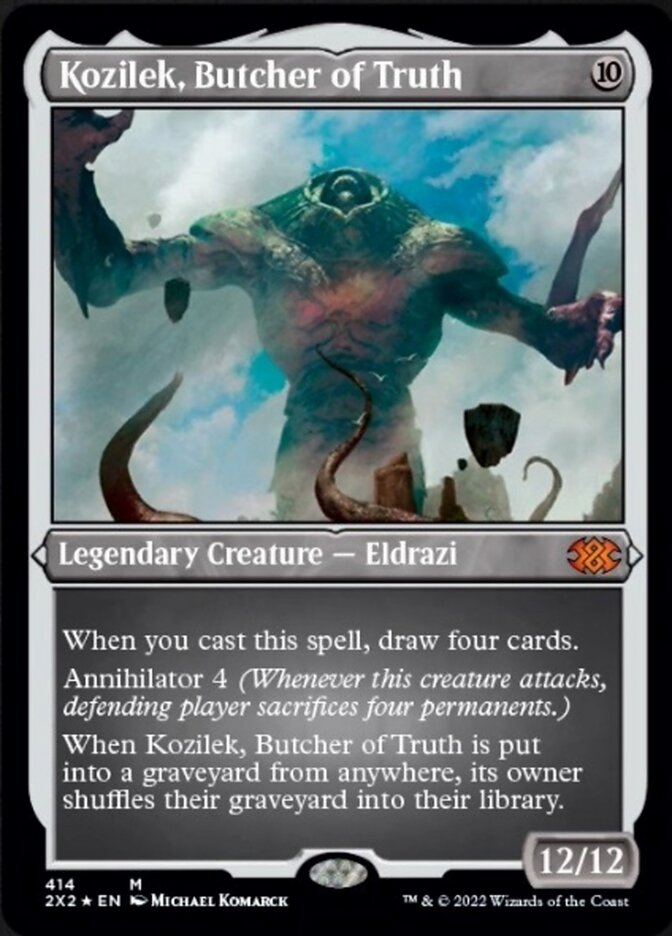Kozilek, Butcher of Truth (Foil Etched) [Double Masters 2022] | Game Grid - Logan