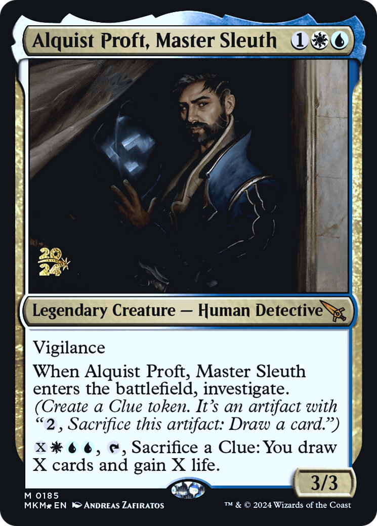 Alquist Proft, Master Sleuth [Murders at Karlov Manor Prerelease Promos] | Game Grid - Logan