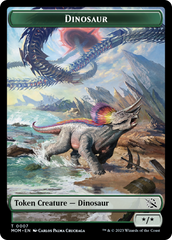 Soldier // Dinosaur Double-Sided Token [March of the Machine Tokens] | Game Grid - Logan