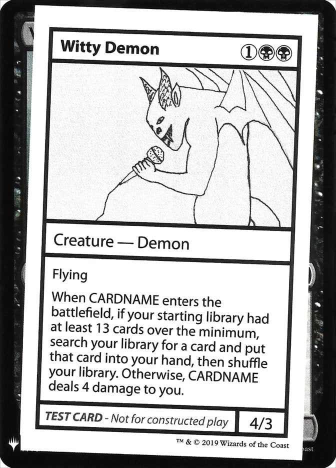 Witty Demon [Mystery Booster Playtest Cards] | Game Grid - Logan