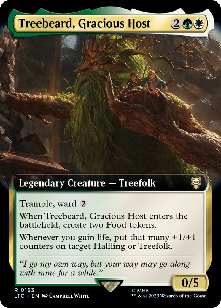 Treebeard, Gracious Host (Extended Art) [The Lord of the Rings: Tales of Middle-Earth Commander] | Game Grid - Logan