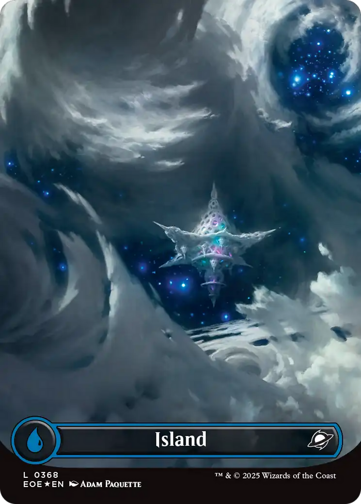 Island (0368) (Borderless) (Galaxy Foil) [Edge of Eternities] | Game Grid - Logan