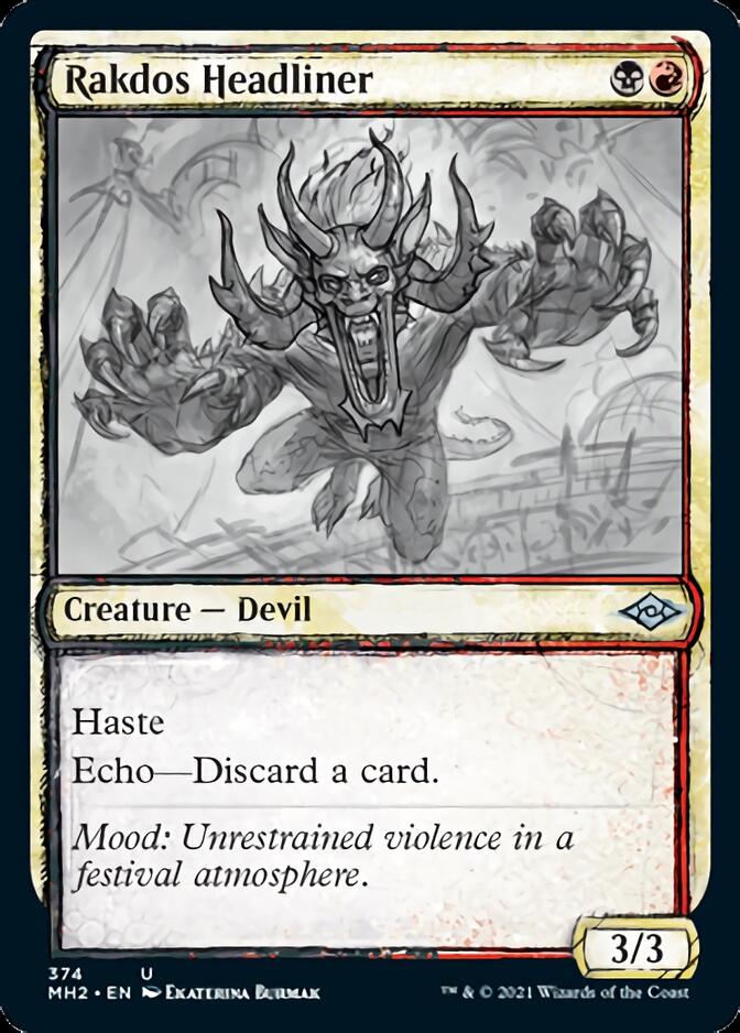Rakdos Headliner (Sketch) [Modern Horizons 2] | Game Grid - Logan